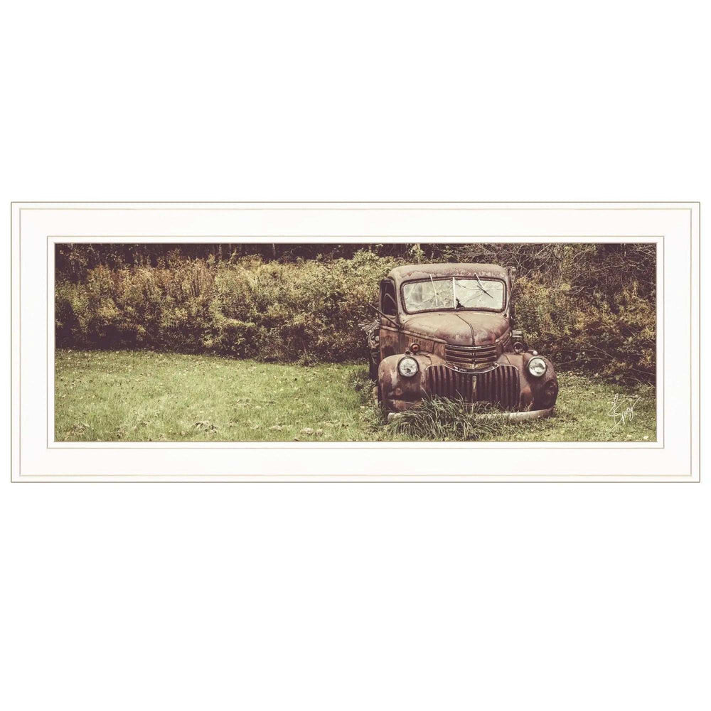 Rusty Clearing 1 White Framed Print Wall Art - Homeroots - Flyclothing LLC