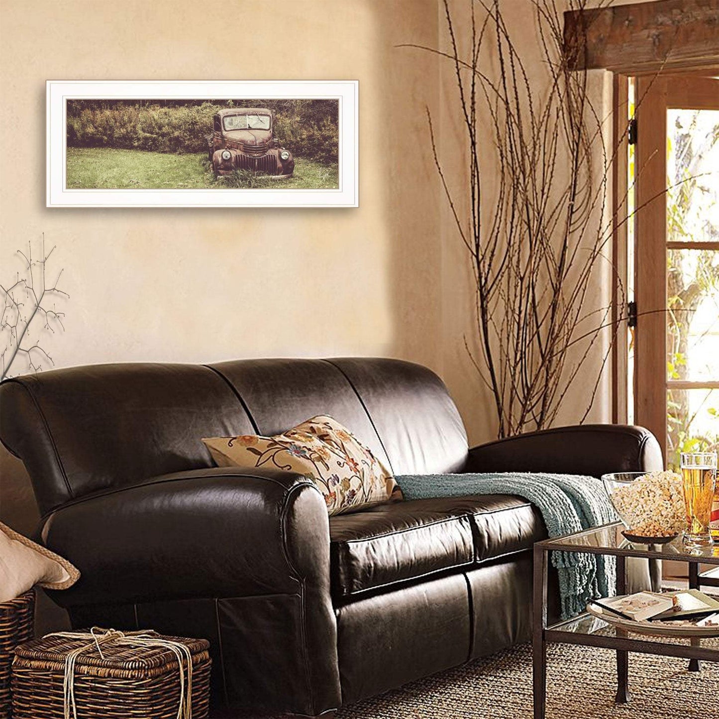 Rusty Clearing 1 White Framed Print Wall Art - Homeroots - Flyclothing LLC