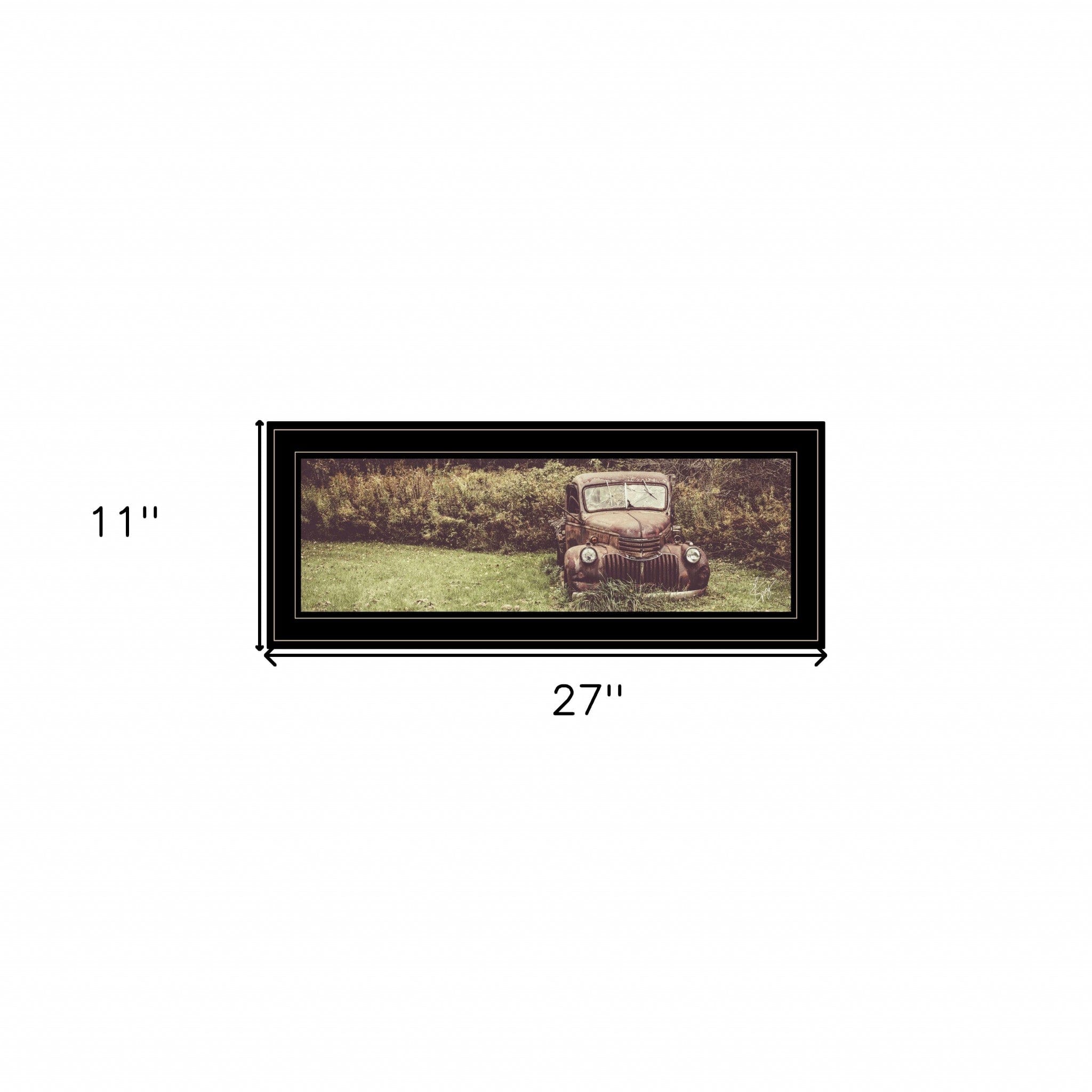 Rusty Clearing 2 Black Framed Print Wall Art - Homeroots