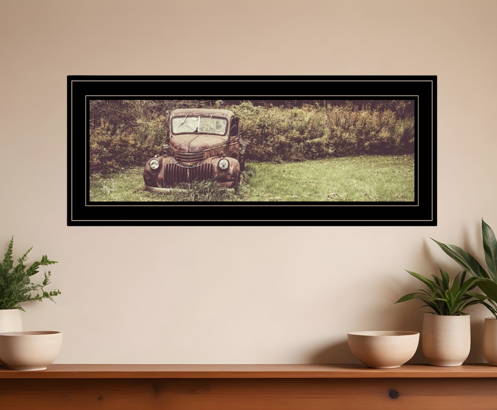 Rusty Clearing 2 Black Framed Print Wall Art - Homeroots