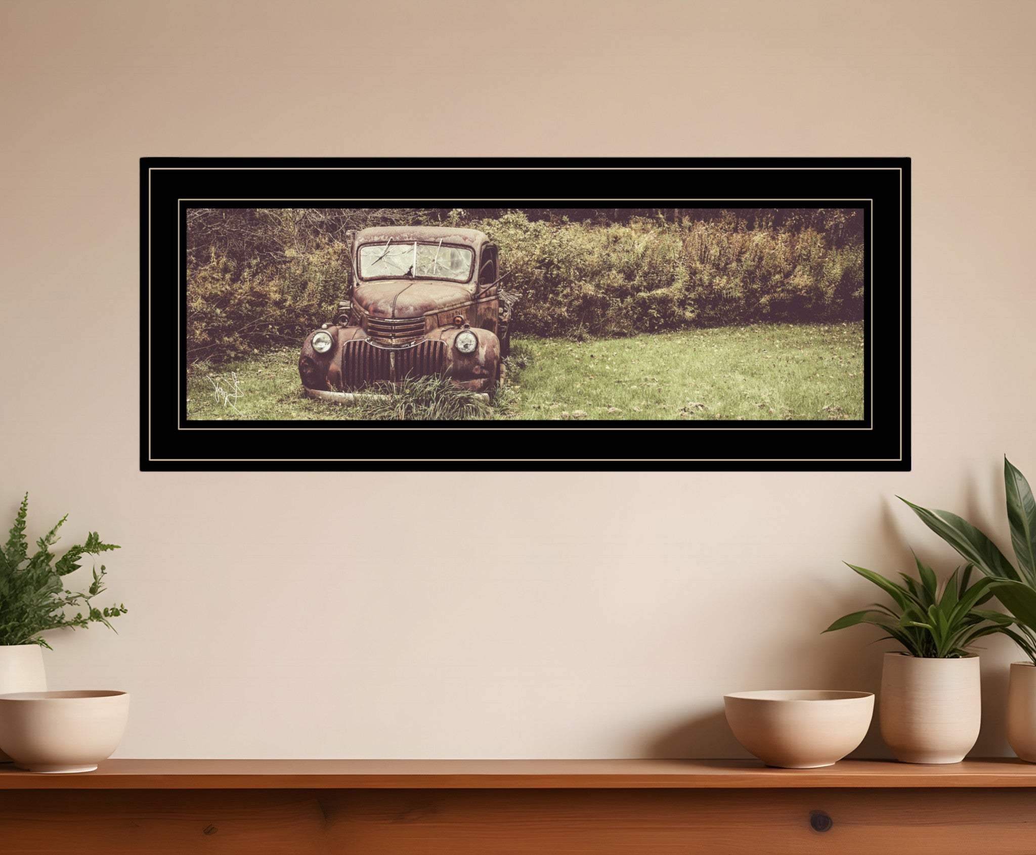 Rusty Clearing 2 Black Framed Print Wall Art - Homeroots - Flyclothing LLC
