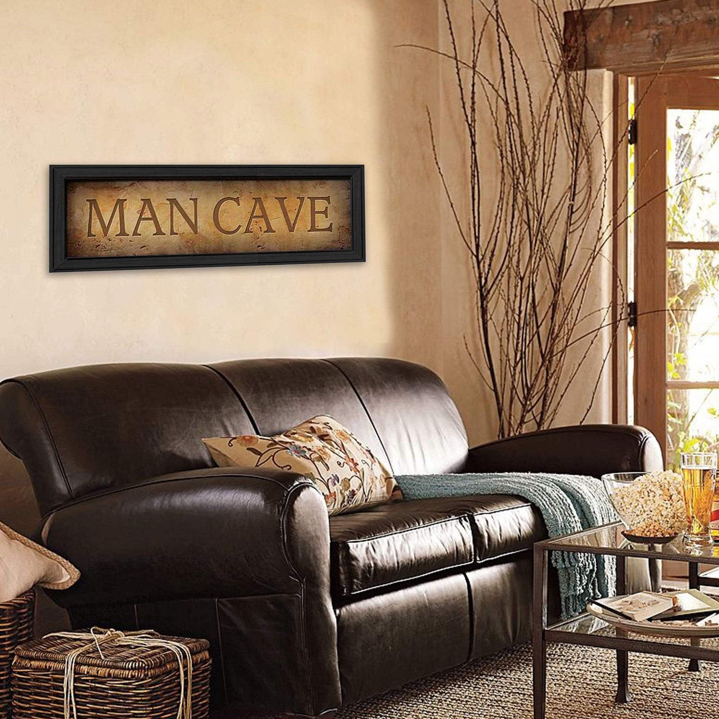 Man Cave 2 Black Framed Print Wall Art - Homeroots - Flyclothing LLC