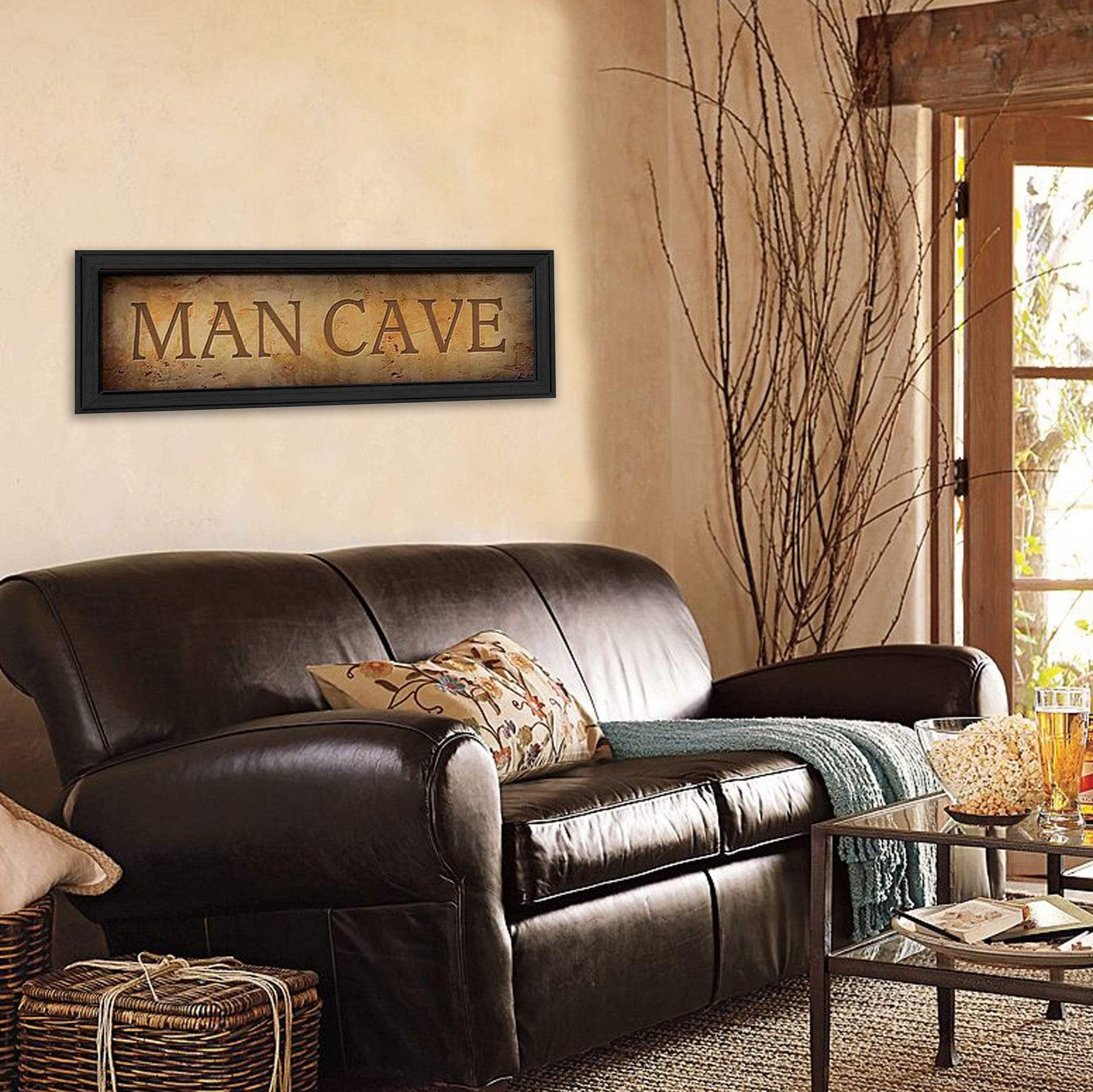 Man Cave 2 Black Framed Print Wall Art - Homeroots - Flyclothing LLC