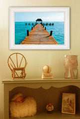 Pier White Framed Print Wall Art - Homeroots