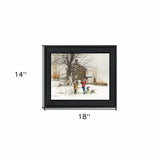 The Joy of Snow 1 Black Framed Print Wall Art - Homeroots - Flyclothing LLC