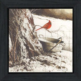 Country Cardinal Black Framed Print Wall Art - Homeroots - Flyclothing LLC