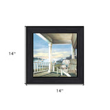 Front Porch Coastal Sunset Black Framed Print Wall Art - Homeroots - Flyclothing LLC
