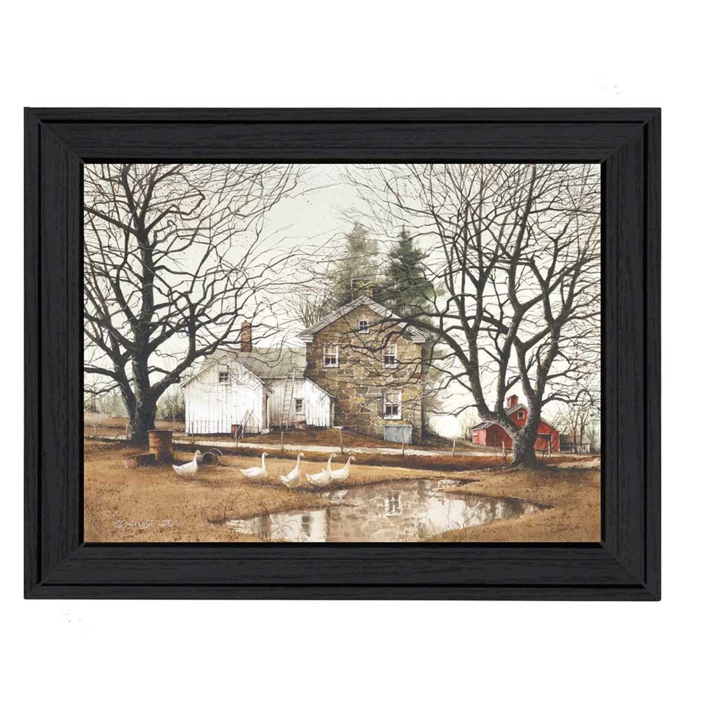 Cold Swim Black Framed Print Wall Art - Homeroots - Flyclothing LLC