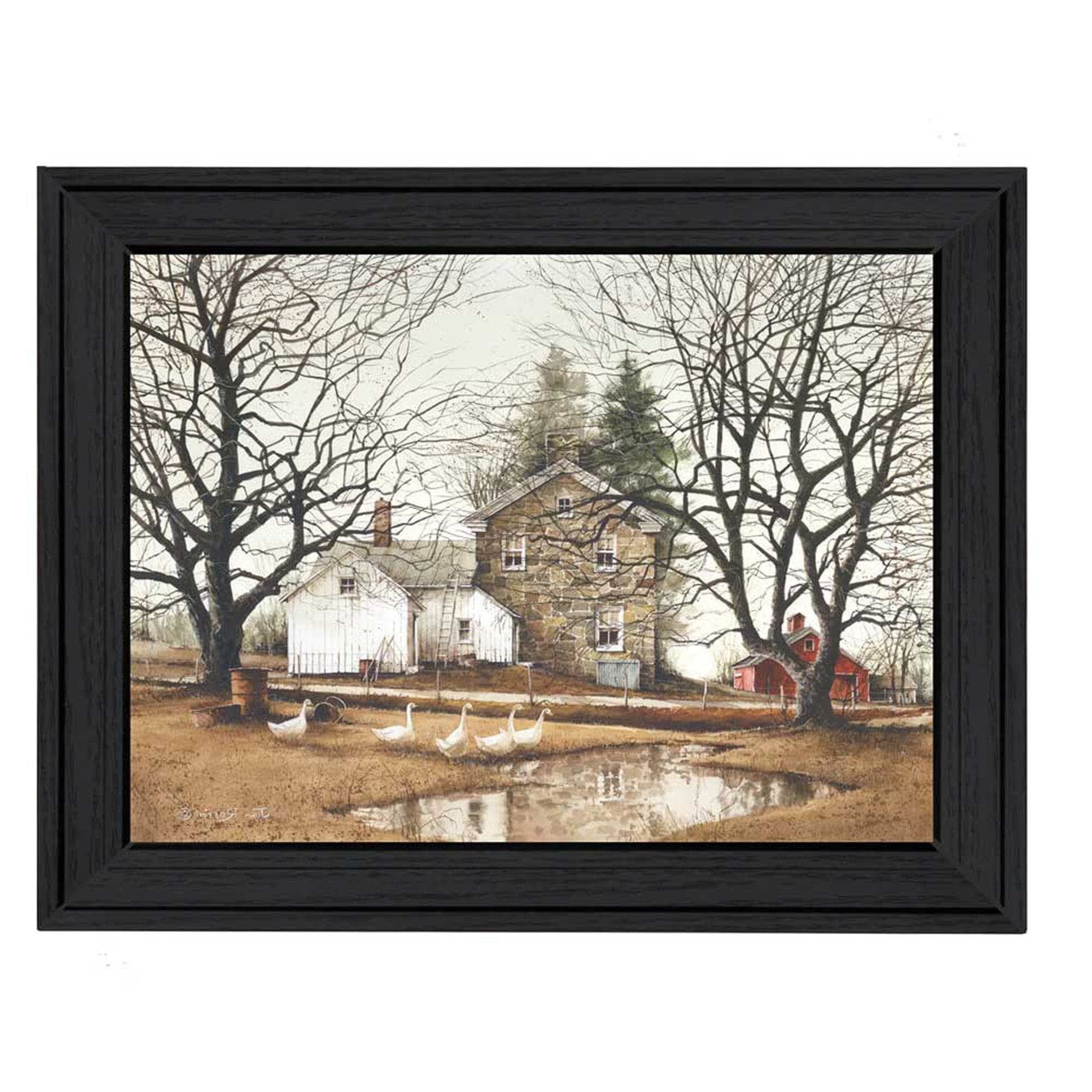 Cold Swim Black Framed Print Wall Art - Homeroots - Flyclothing LLC