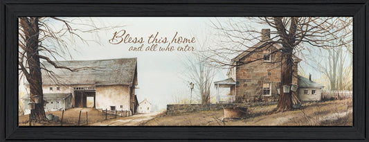 Bless This Home 1 Black Framed Print Wall Art - Homeroots