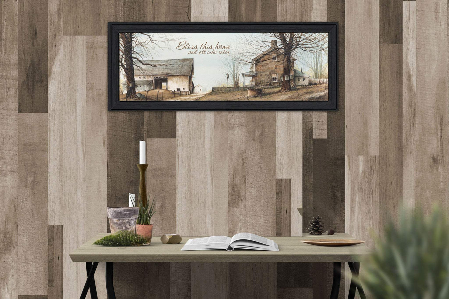 Bless This Home 1 Black Framed Print Wall Art - Homeroots - Flyclothing LLC