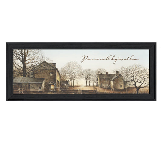 Peace On Earth 1 Black Framed Print Wall Art - Homeroots