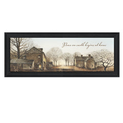 Peace On Earth 1 Black Framed Print Wall Art - Homeroots