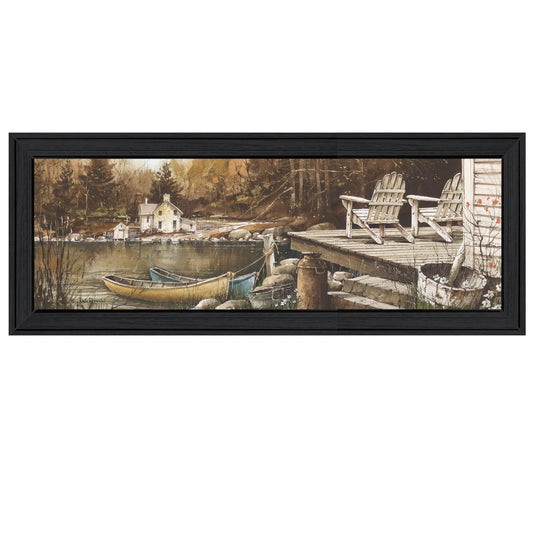 Lounging Black Framed Print Wall Art - Homeroots