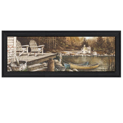 Lounging Black Framed Print Wall Art - Homeroots