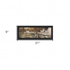 Lounging Black Framed Print Wall Art - Homeroots