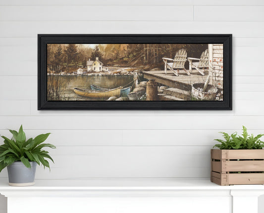 Lounging Black Framed Print Wall Art - Homeroots