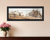 Home Begins Your Story Black Framed Print Wall Art - Homeroots
