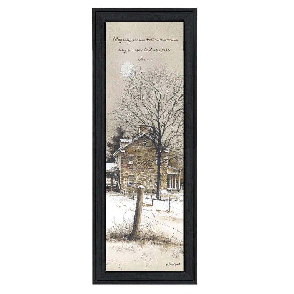 Promise And Peace Black Framed Print Wall Art - Homeroots - Flyclothing LLC
