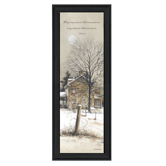 Promise And Peace Black Framed Print Wall Art - Homeroots