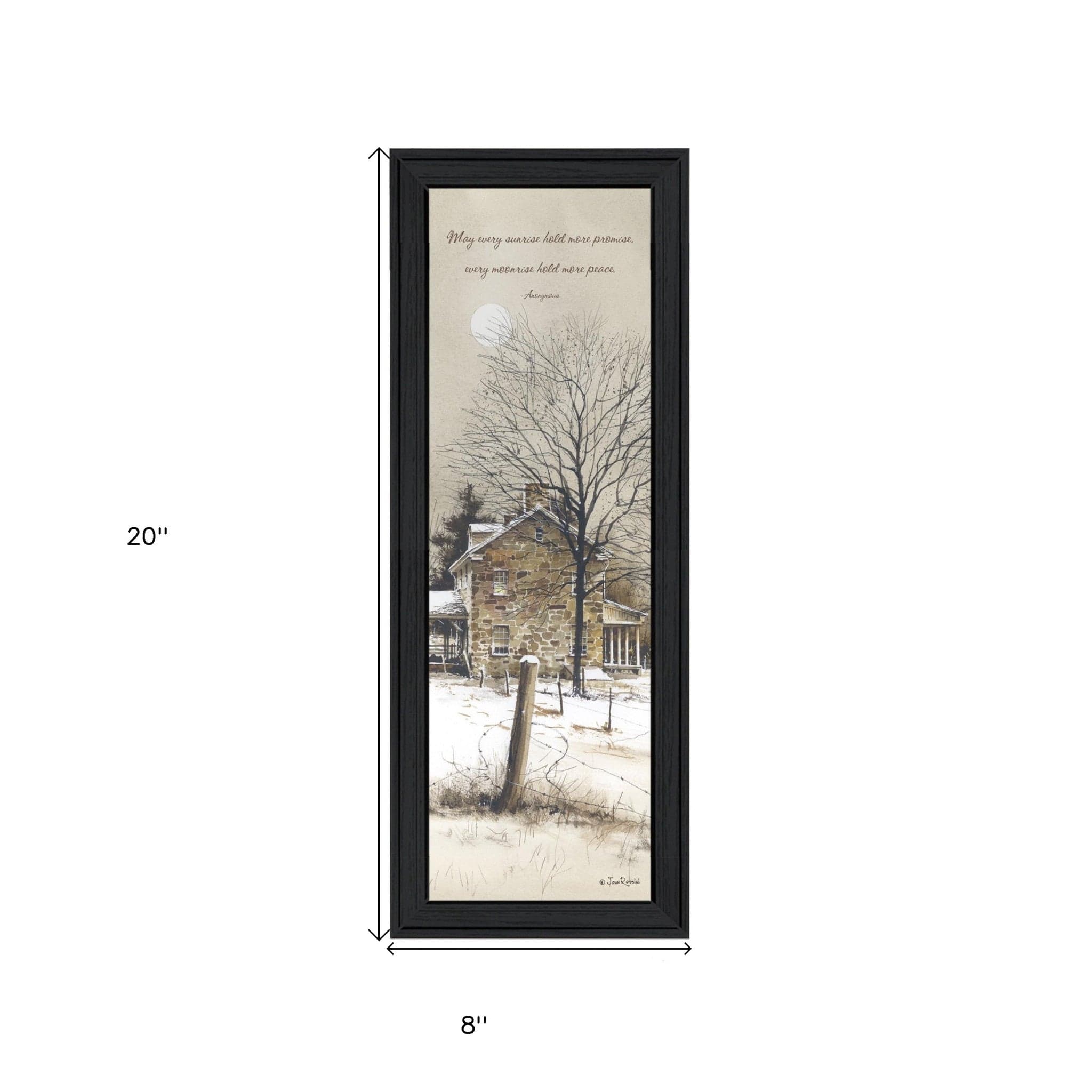 Promise And Peace Black Framed Print Wall Art - Homeroots