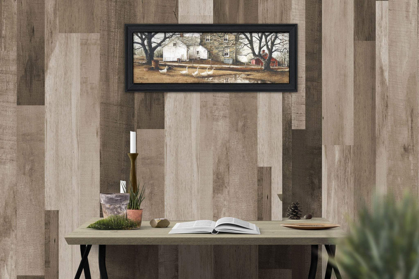 Puddle Jumpers 1 Black Framed Print Wall Art - Homeroots - Flyclothing LLC