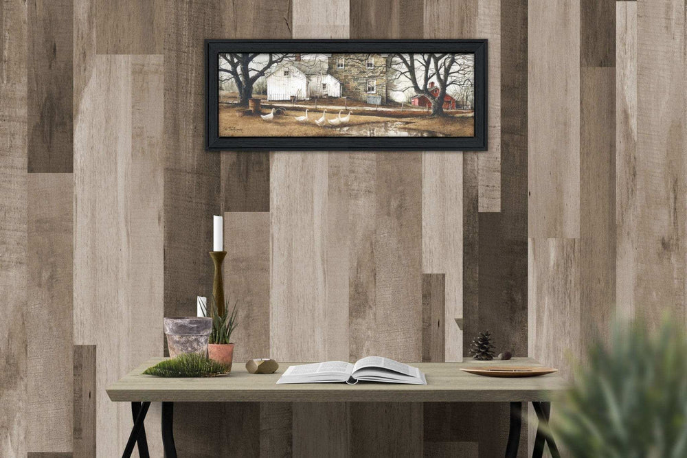 Puddle Jumpers 1 Black Framed Print Wall Art - Homeroots - Flyclothing LLC