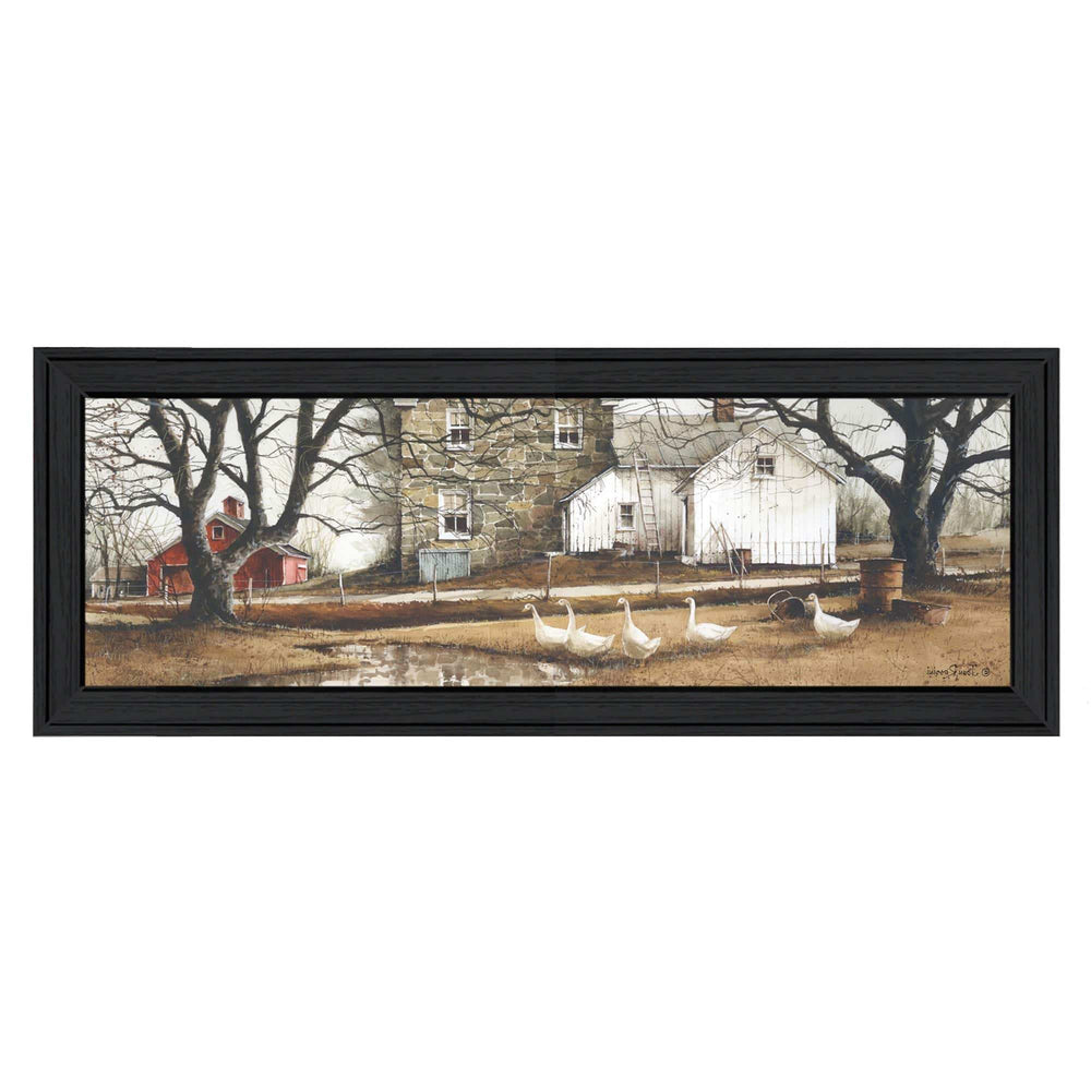 Puddle Jumpers 1 Black Framed Print Wall Art - Homeroots - Flyclothing LLC
