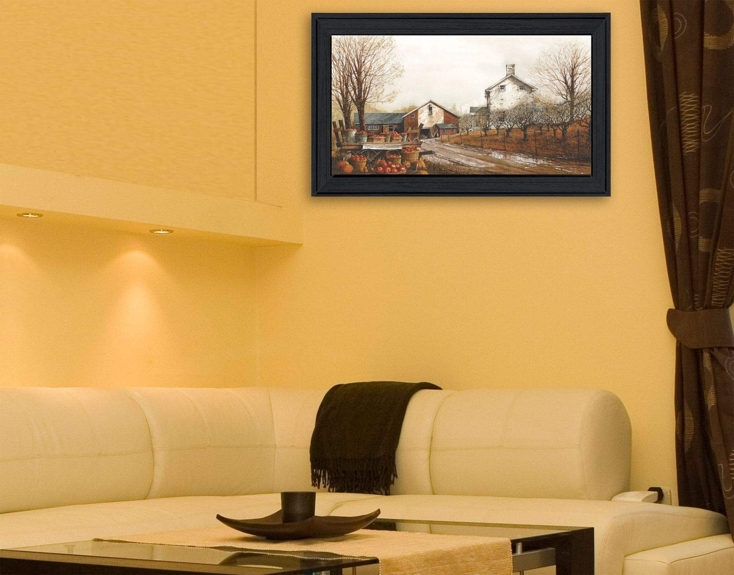 Autumns Bounty Black Framed Print Wall Art - Homeroots - Flyclothing LLC