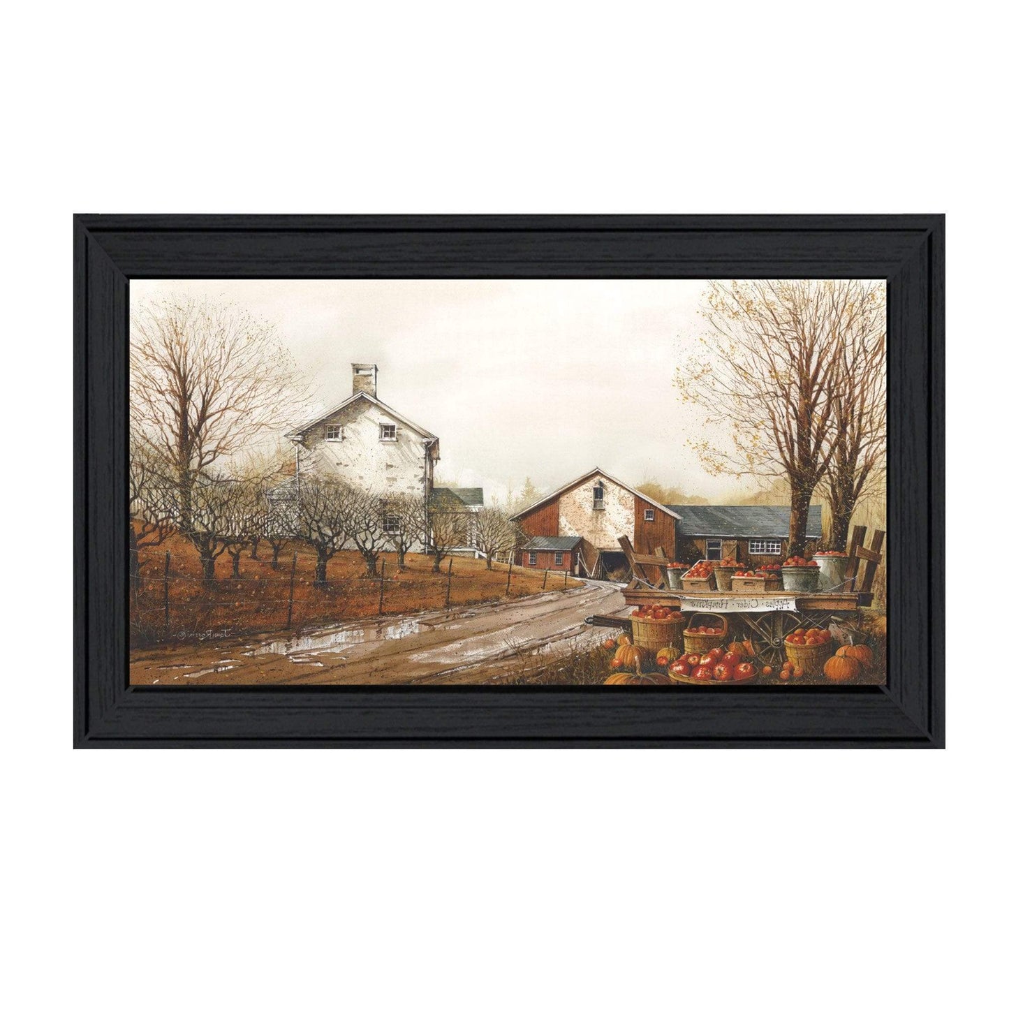 Autumns Bounty Black Framed Print Wall Art - Homeroots - Flyclothing LLC