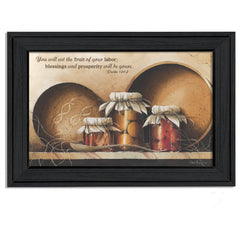 Blessings and Prosperity 1 Black Framed Print Wall Art - Homeroots