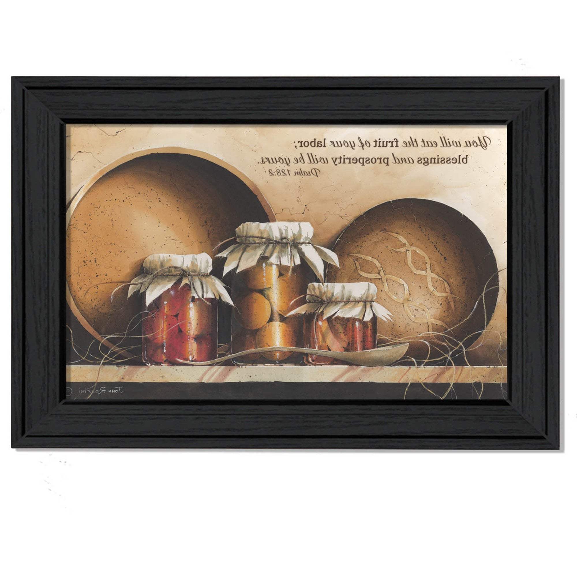 Blessings and Prosperity 1 Black Framed Print Wall Art - Homeroots - Flyclothing LLC