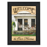 Welcome to Our Home 1 Black Framed Print Wall Art - Homeroots