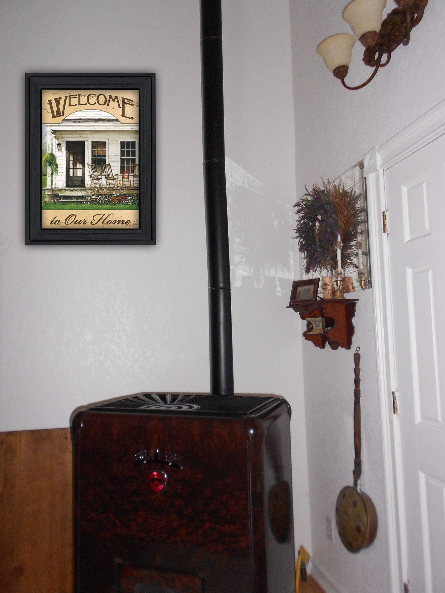 Welcome to Our Home 1 Black Framed Print Wall Art - Homeroots - Flyclothing LLC