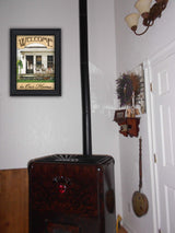 Welcome to Our Home 1 Black Framed Print Wall Art - Homeroots - Flyclothing LLC