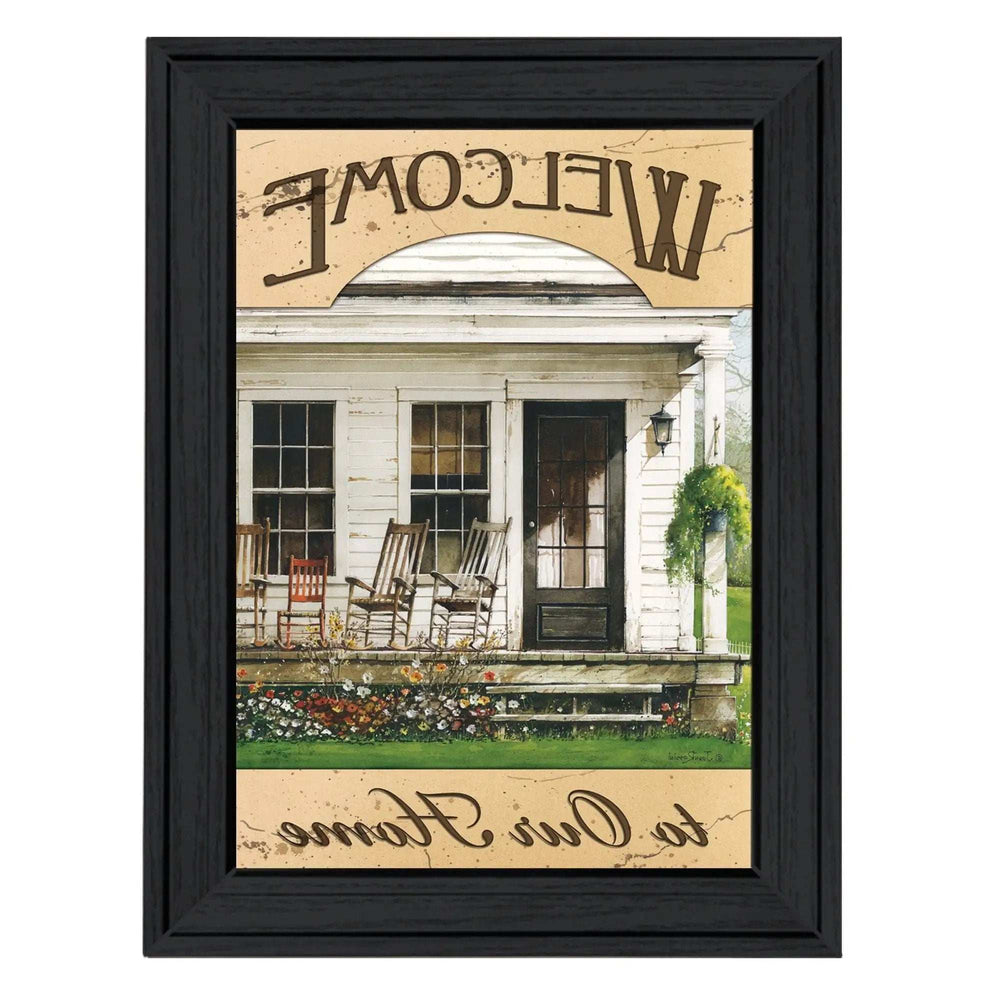 Welcome to Our Home 1 Black Framed Print Wall Art - Homeroots - Flyclothing LLC