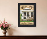 Welcome to Our Home 1 Black Framed Print Wall Art - Homeroots - Flyclothing LLC