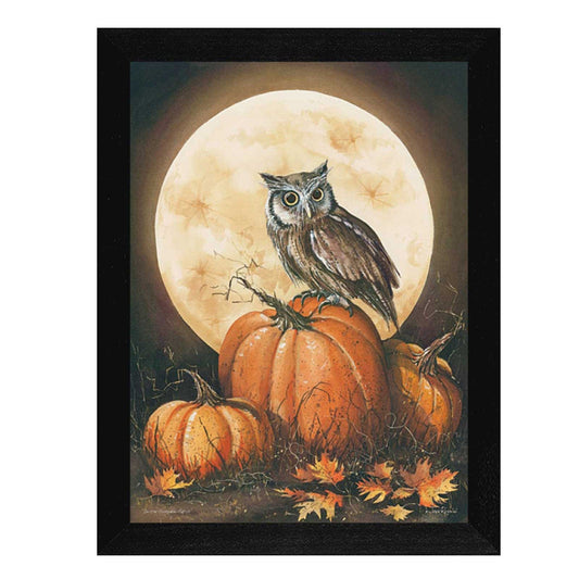 In the Pumpkin Patch Black Framed Print Wall Art - Homeroots