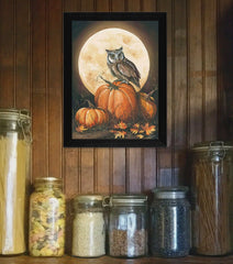 In the Pumpkin Patch Black Framed Print Wall Art - Homeroots