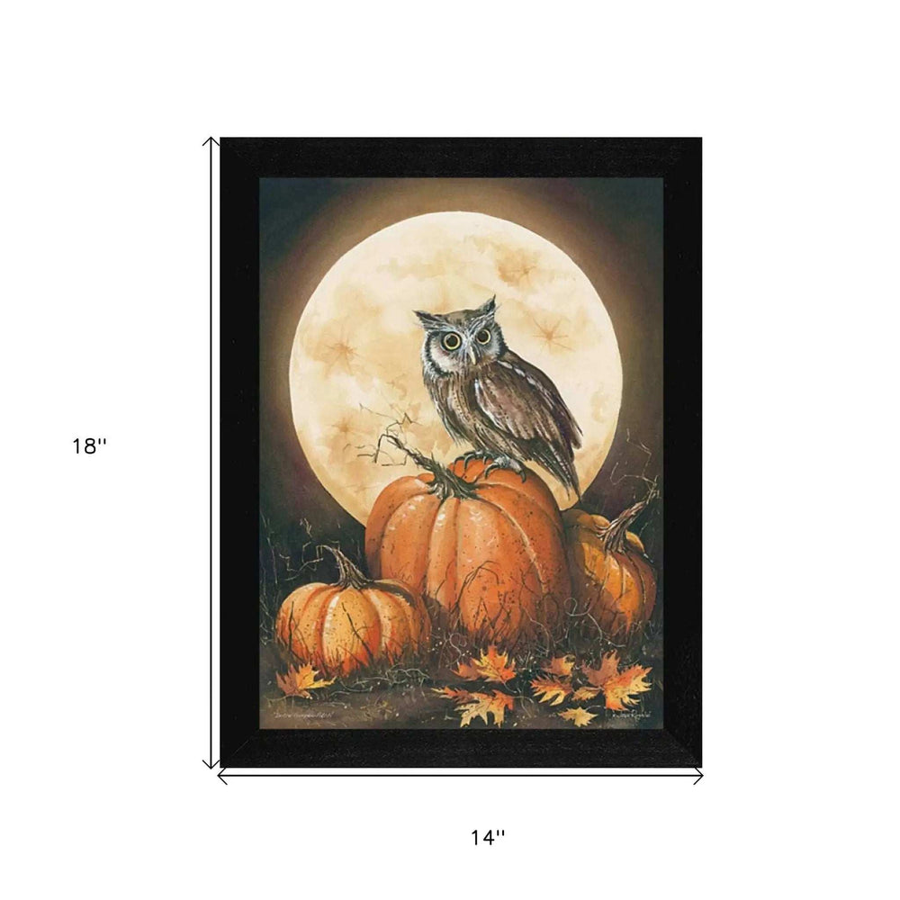 In the Pumpkin Patch Black Framed Print Wall Art - Homeroots - Flyclothing LLC