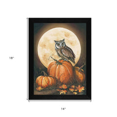 In the Pumpkin Patch Black Framed Print Wall Art - Homeroots