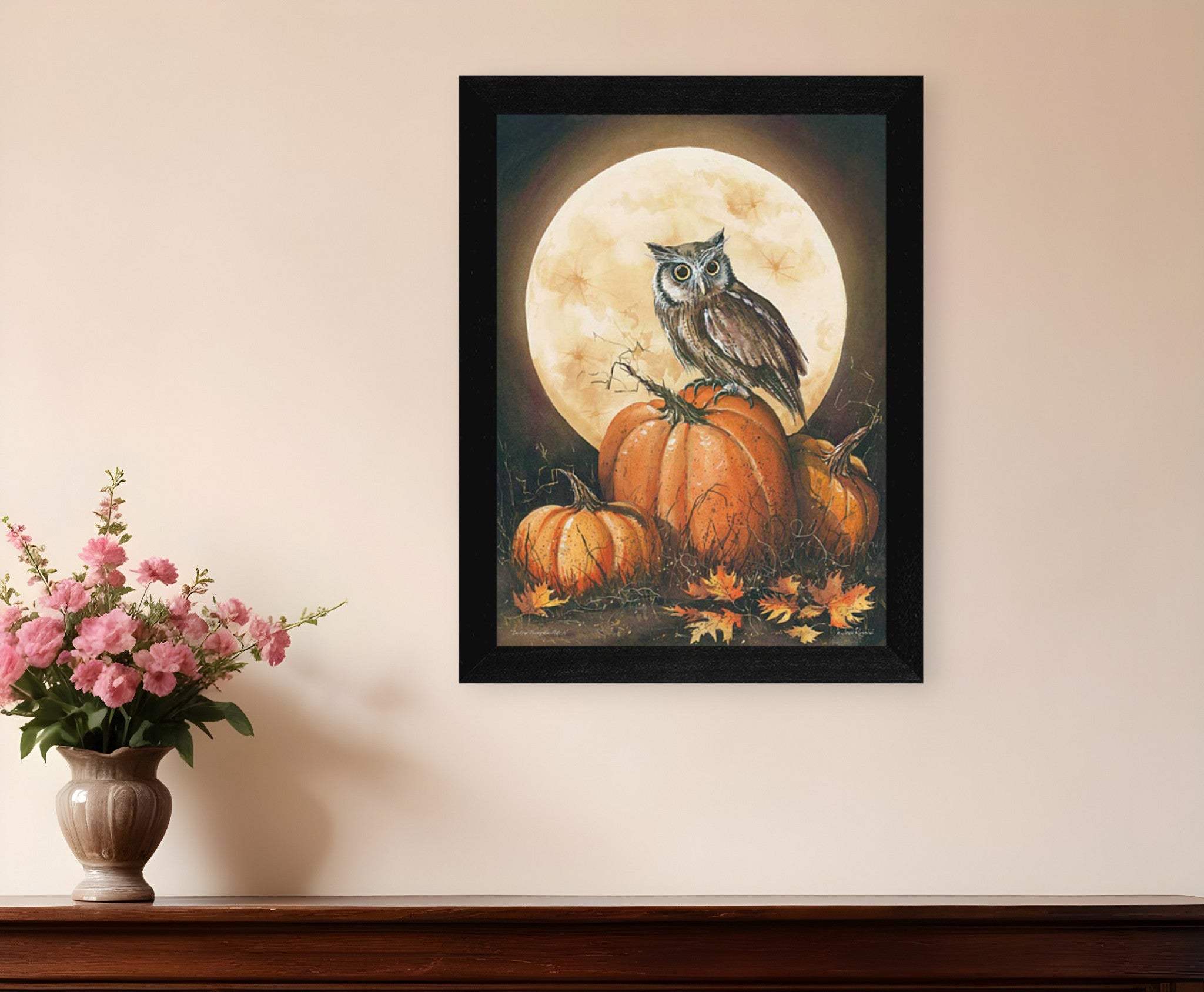 In the Pumpkin Patch Black Framed Print Wall Art - Homeroots - Flyclothing LLC