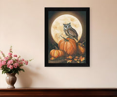 In the Pumpkin Patch Black Framed Print Wall Art - Homeroots