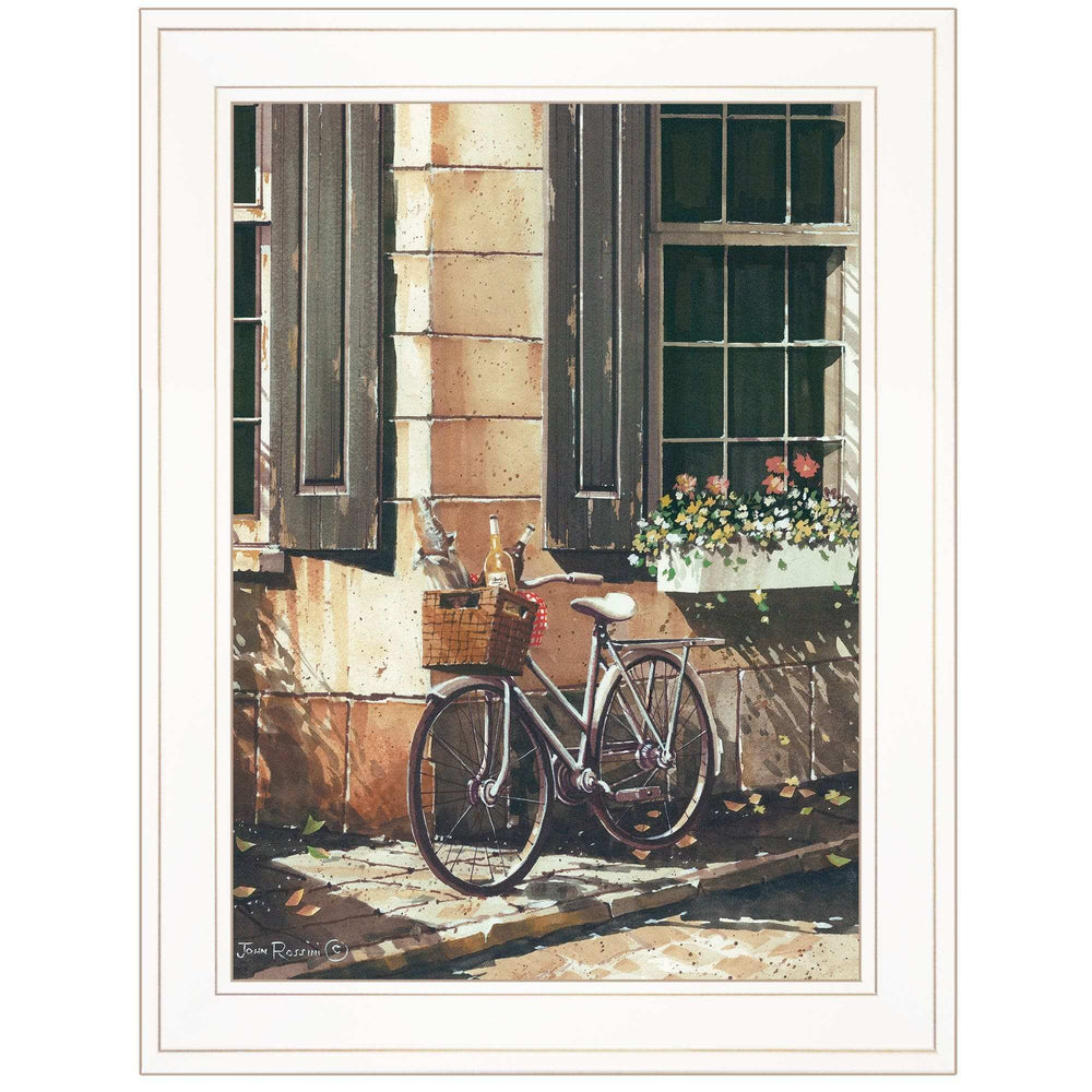 Picnic Getaway 1 White Framed Print Wall Art - Homeroots - Flyclothing LLC