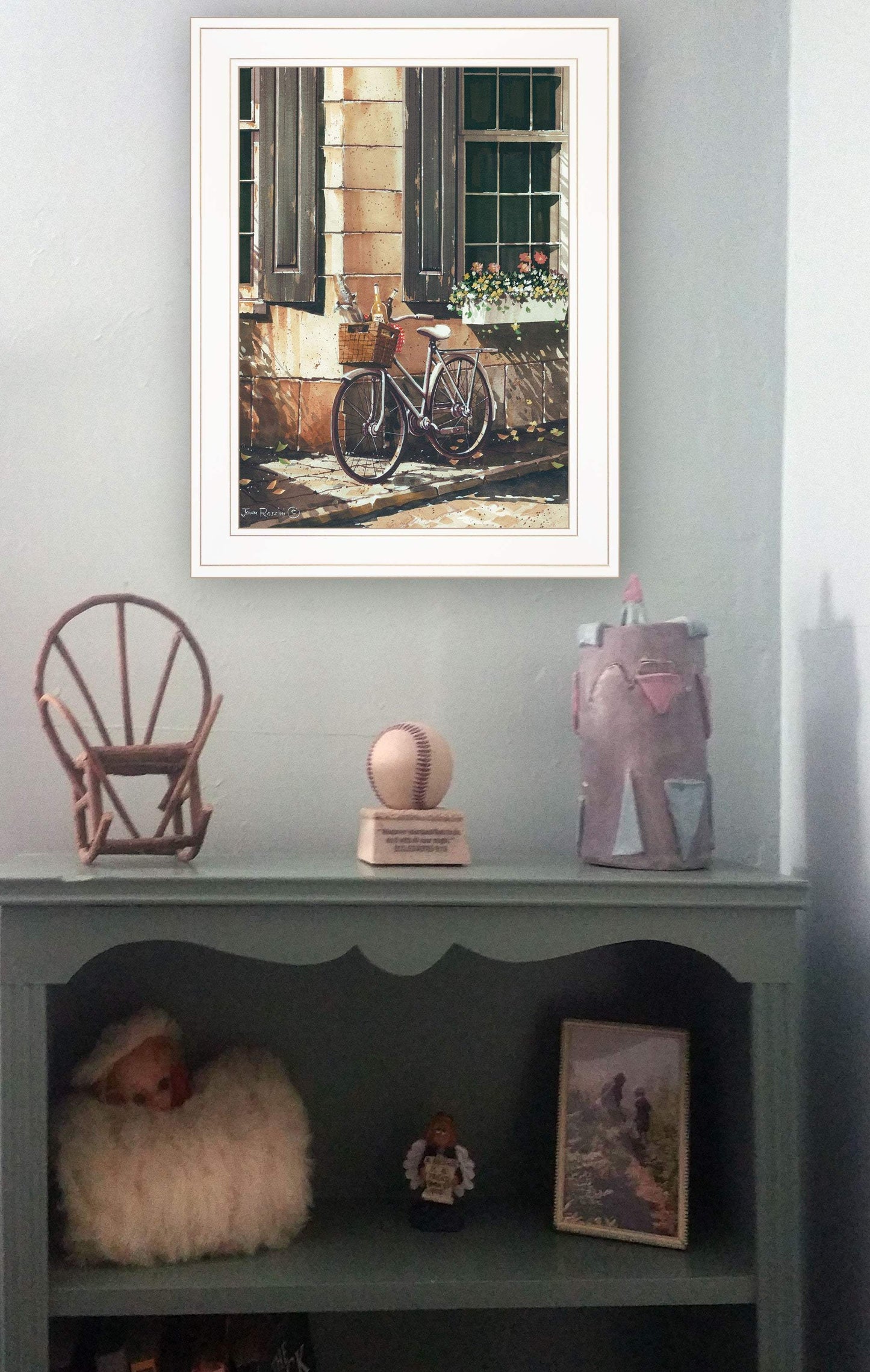 Picnic Getaway 1 White Framed Print Wall Art - Homeroots - Flyclothing LLC