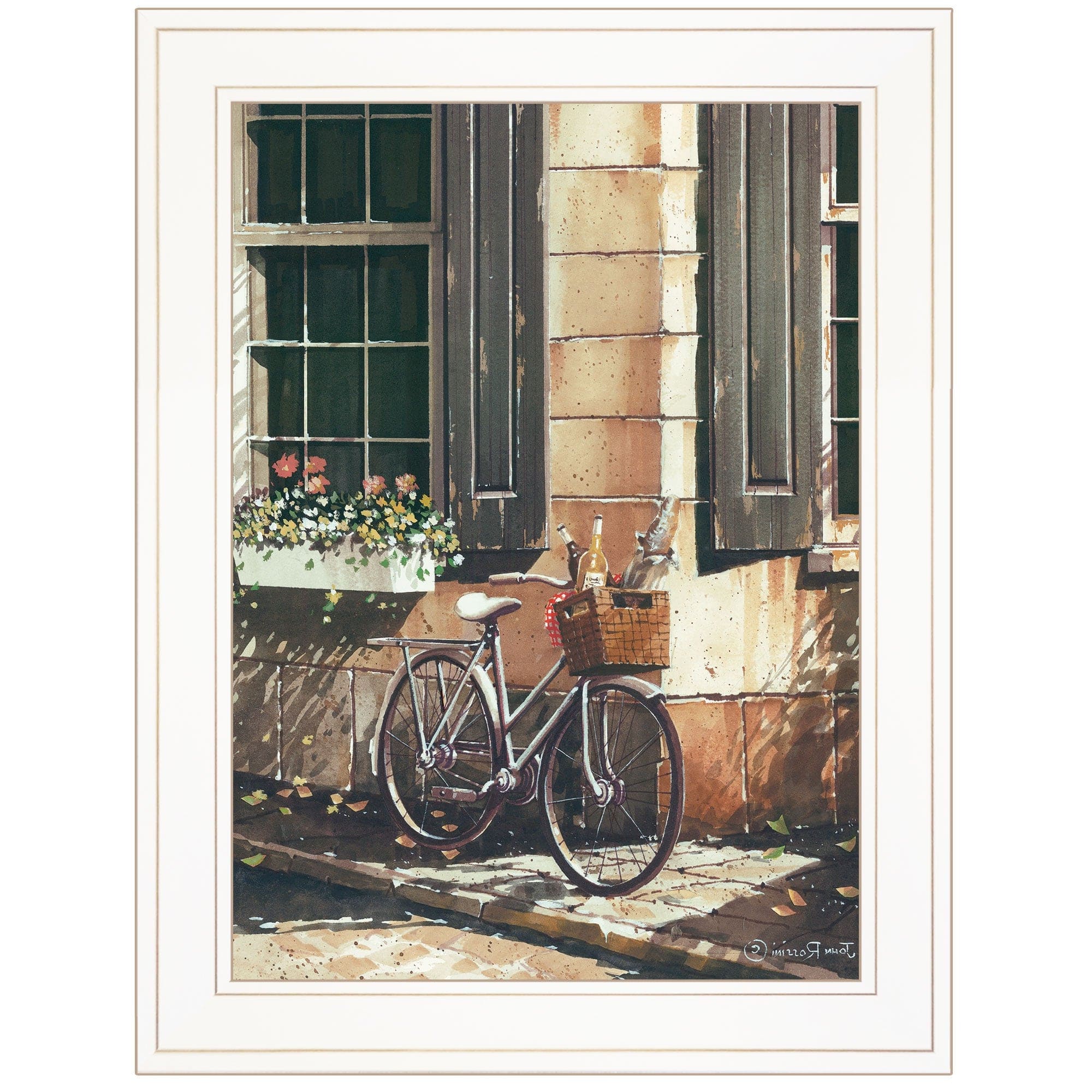 Picnic Getaway 1 White Framed Print Wall Art - Homeroots