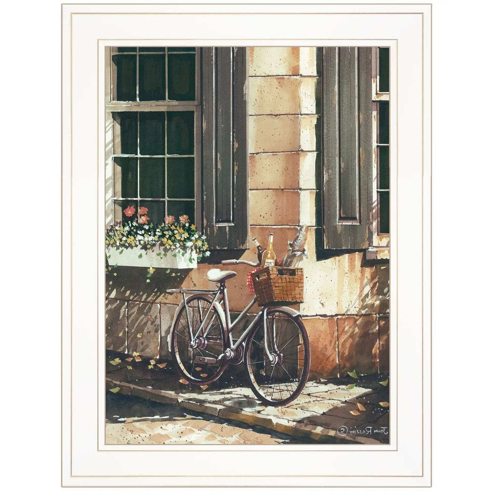 Picnic Getaway 1 White Framed Print Wall Art - Homeroots - Flyclothing LLC
