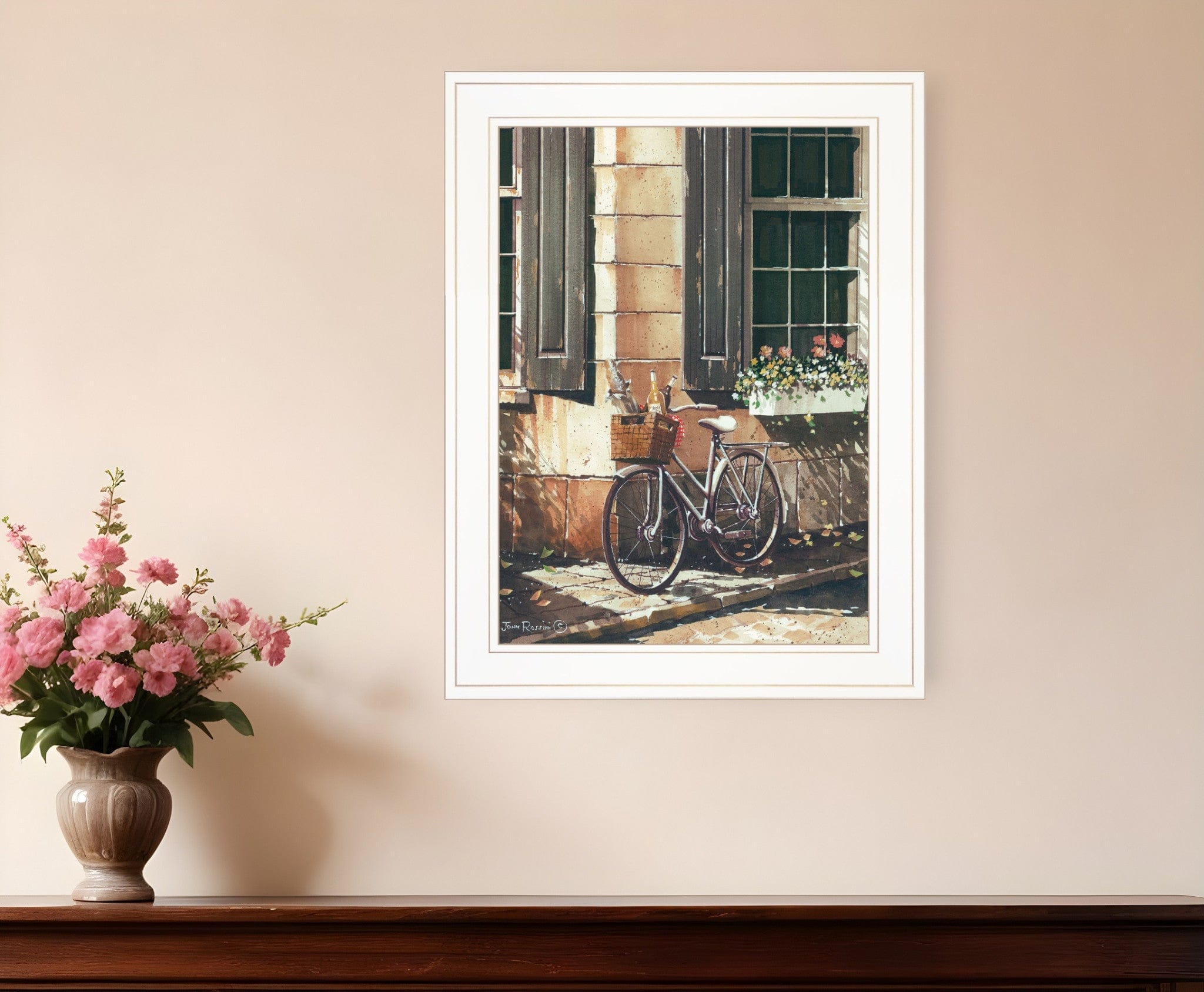 Picnic Getaway 1 White Framed Print Wall Art - Homeroots