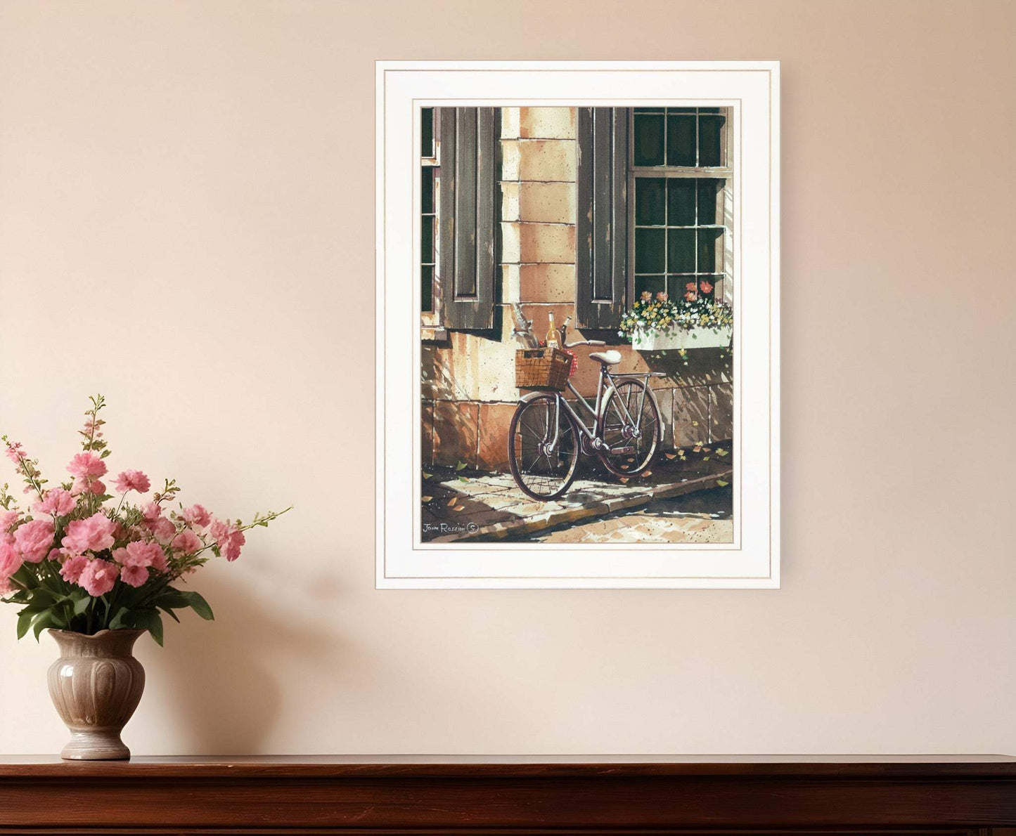 Picnic Getaway 1 White Framed Print Wall Art - Homeroots - Flyclothing LLC