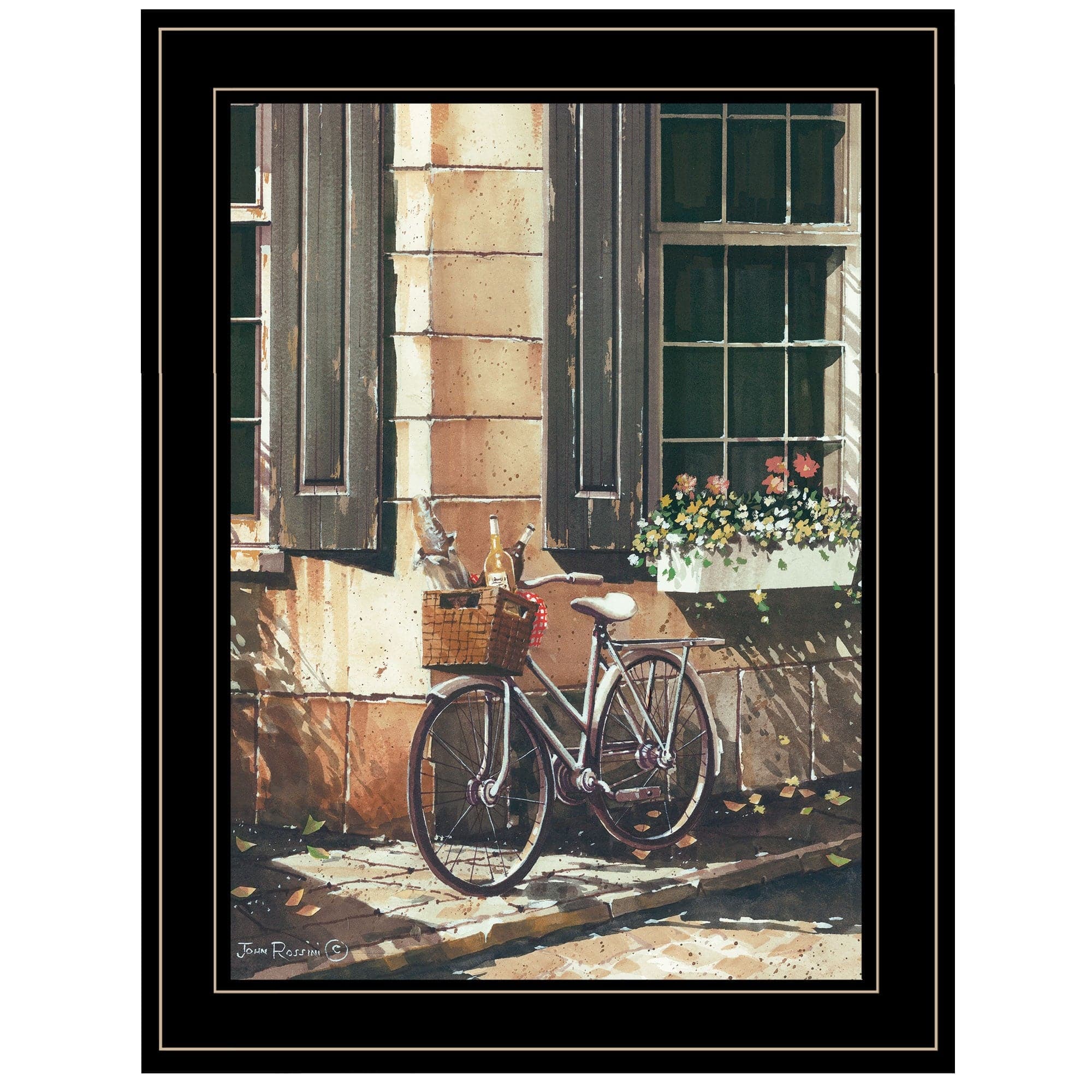 Picnic Getaway 2 Black Framed Print Wall Art - Homeroots